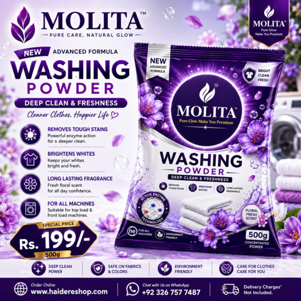 Molita Washing Powder 500g – Deep Clean & Freshness